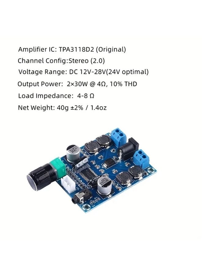 TPA3118D2 - Digital 2-channel 30Wx2