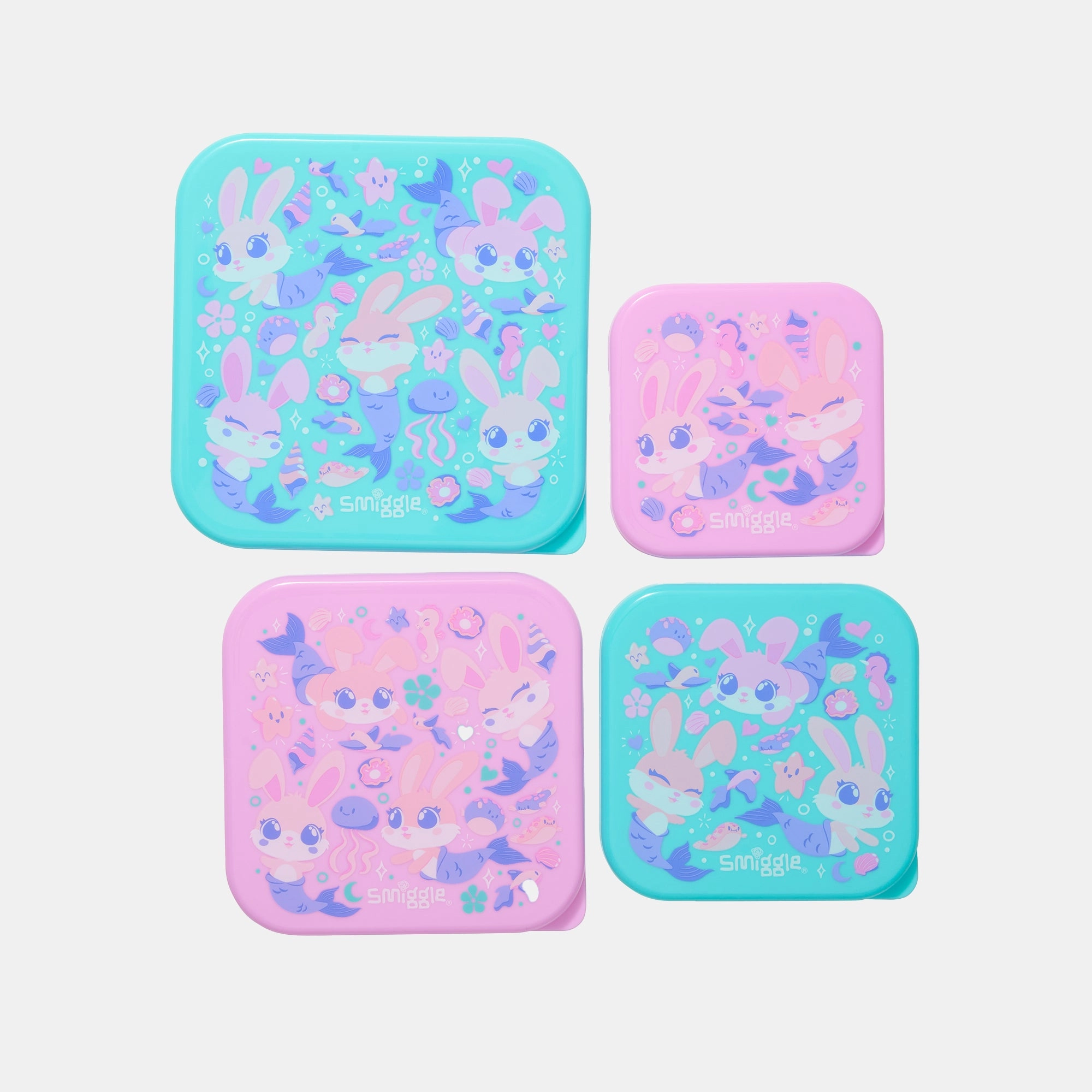 Smiggle Curious 4 In 1 Container - 4 individual containers Fits inside each other