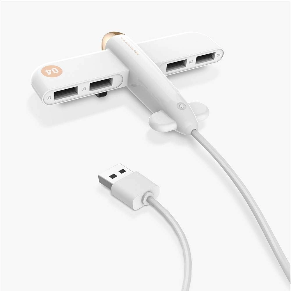 USB 2.0 Hub - 4 Ports Airplane shape