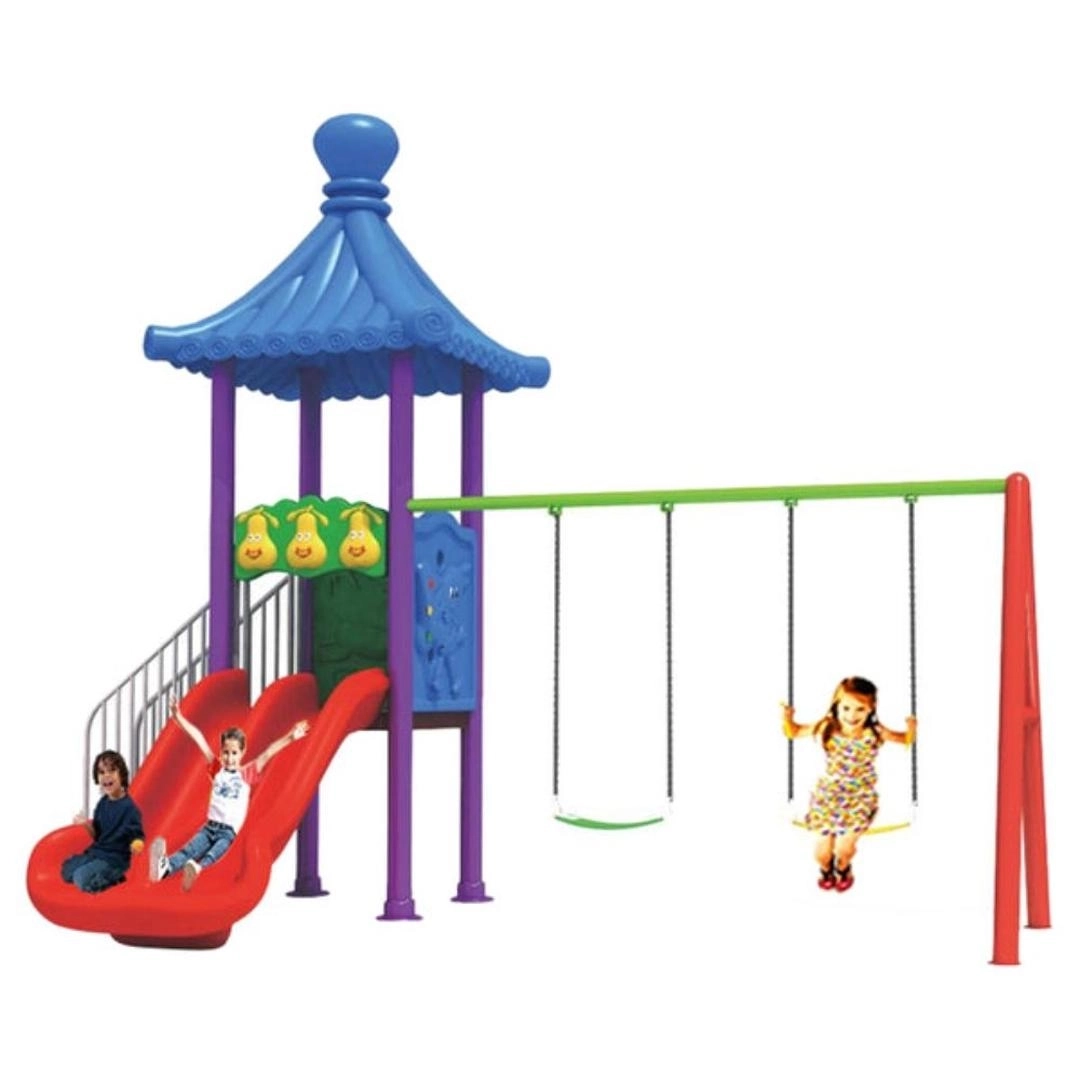 Mega Kids Flower Playsets - Swings And Slide Multi Colour