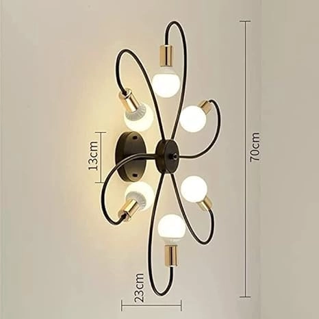 153 CHANDELIER 6 LIGHT - warm white