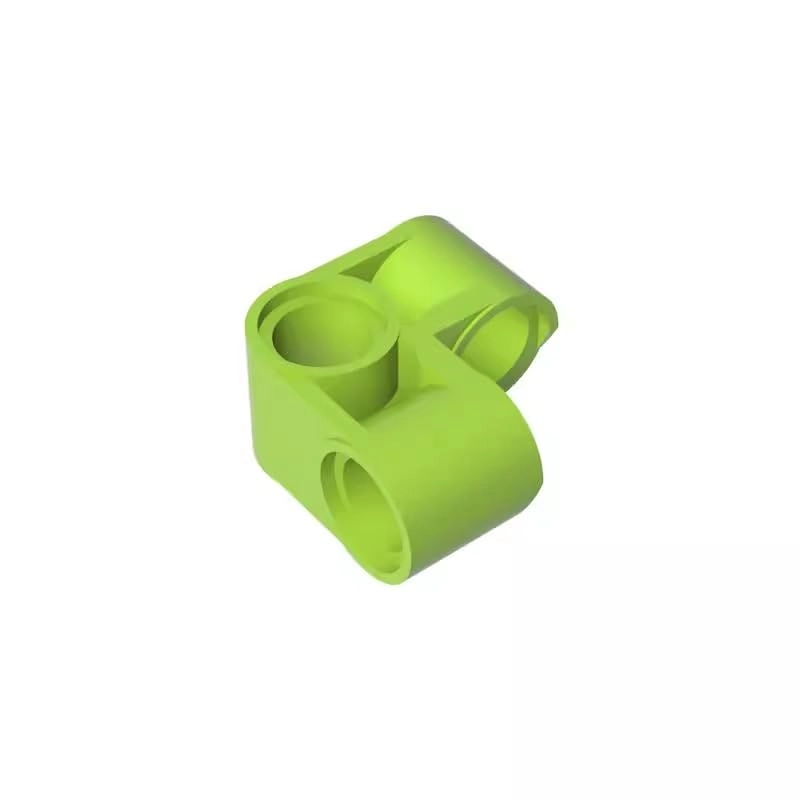 XYEIUGO GDS-993 Technic Pin Connector Perpendicular 2x2 Bent - Lime