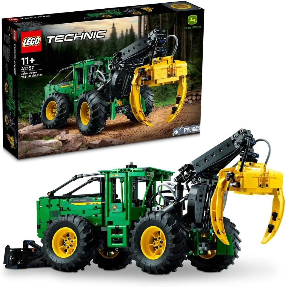 Technic John Deere 948L-II Skidder (42157) - Pneumatic functions 4-wheel drive