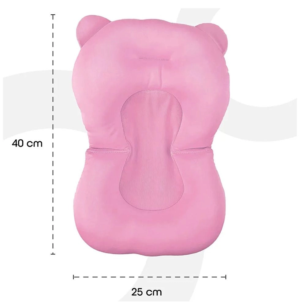 Baby Bath Pad - Pink + Floating Duck Bath Toys - 4 x