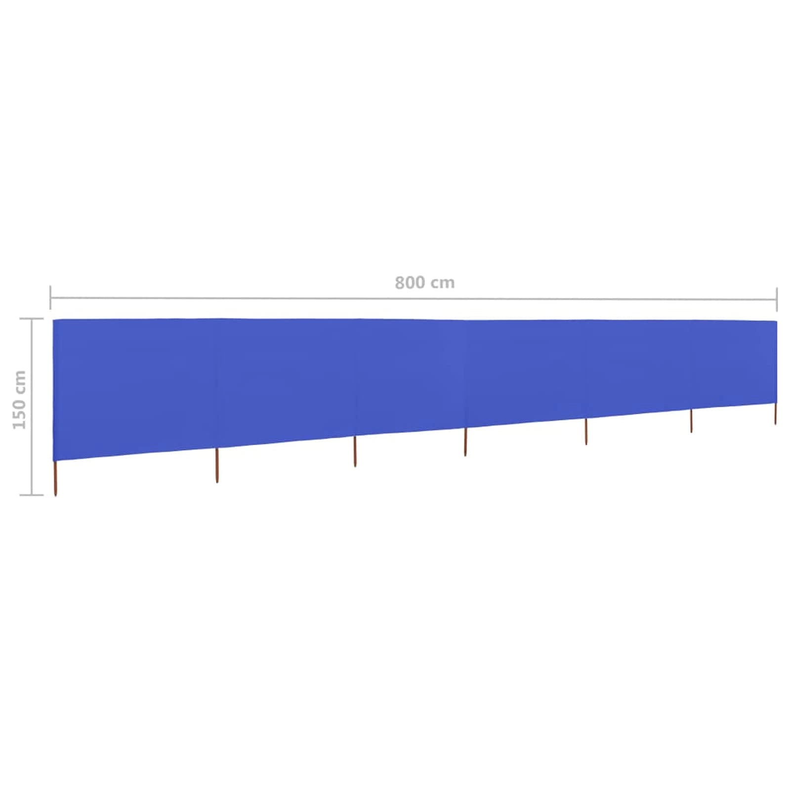 Wind Screen - 6-panel 800x120 cm