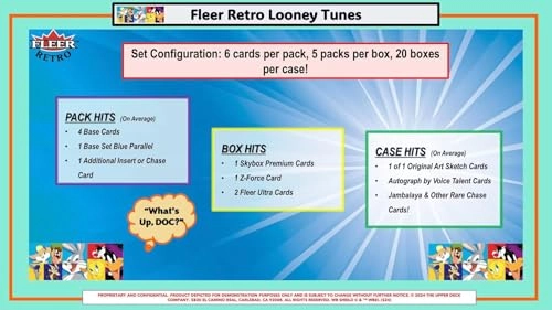 Fleer Retro Looney Tunes 5-Pack Blaster Box - 6 Cards per Pack