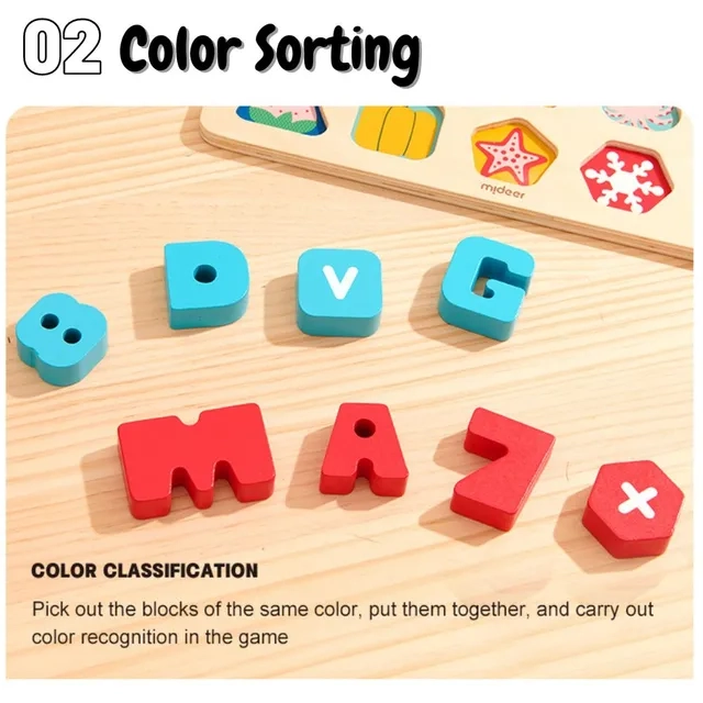 Wooden Number Board - 18 Months