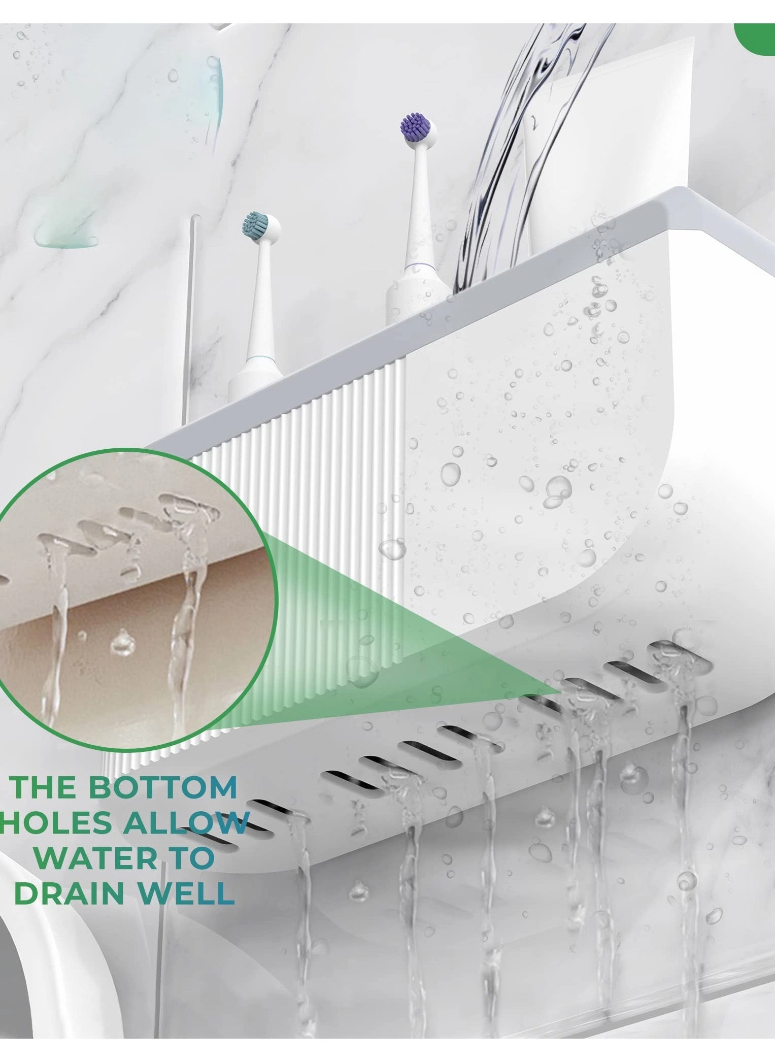 Electric Toothbrush Holder - Any toothbrush and electric toothbrush heads Wall-Mounted