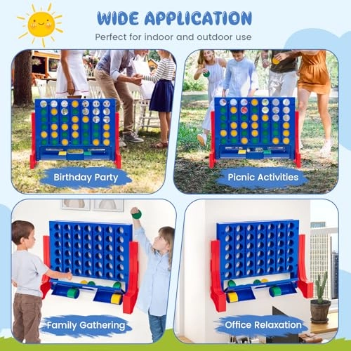 Giant Four in a Row - Wall Mounted Jumbo 42 Chesses