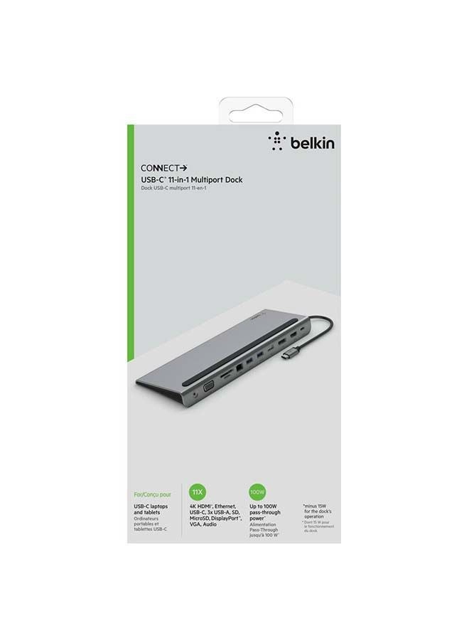 11-in-1 USB-C Multiport Dock - 100W 5 Gbps 4K