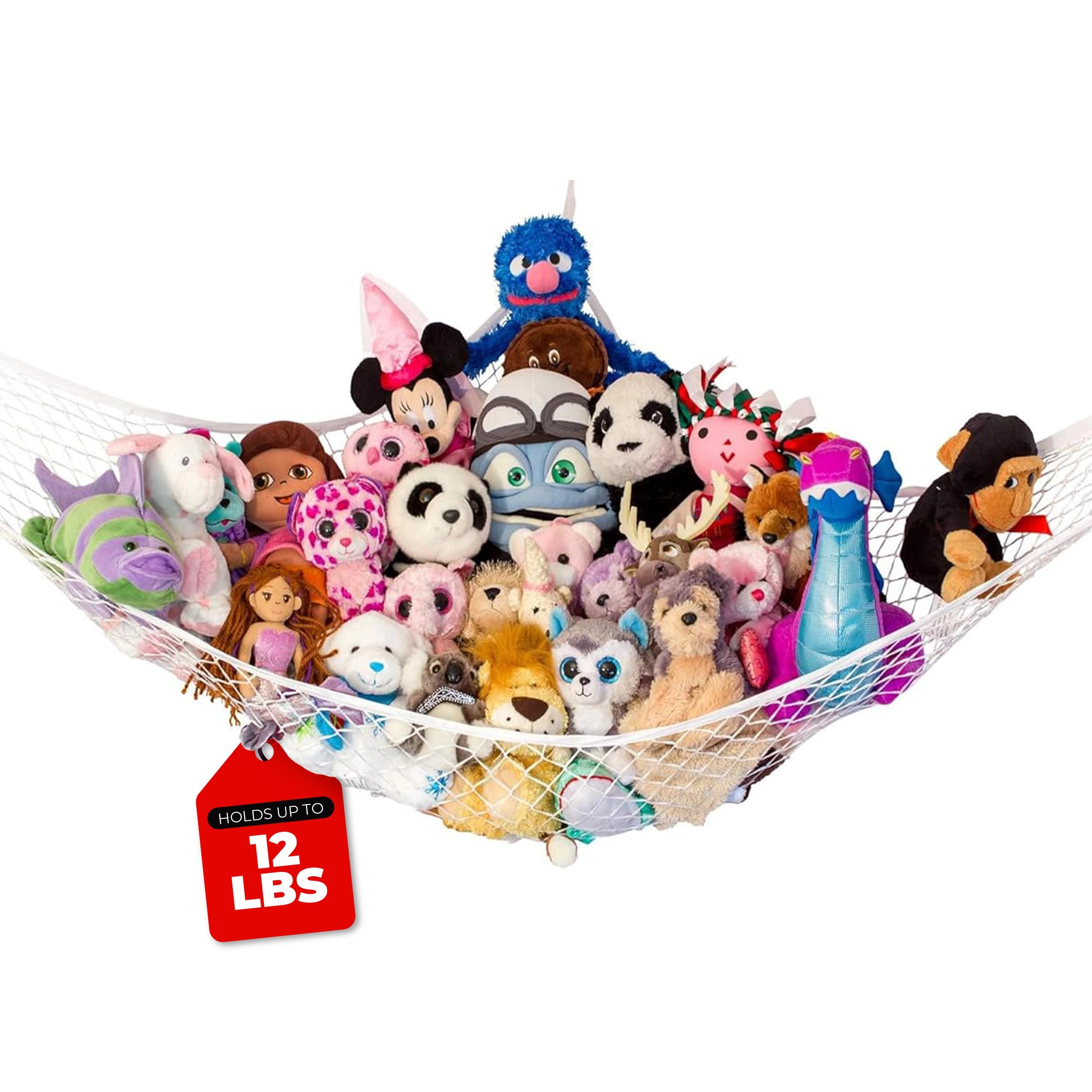 Lilly's Love Stuffed Animal Hammock - 67"x47"x47" White