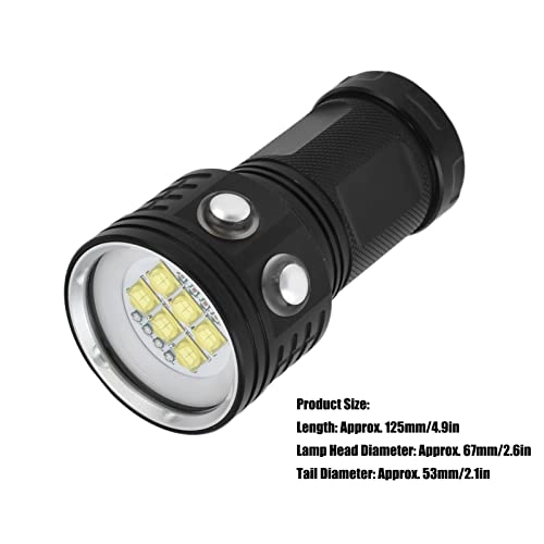 LED Diving Flashlight - 3 Color 7 Modes 328ft