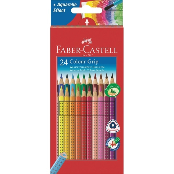 Faber-Castell Grip Colour Pencils - 24 Colours