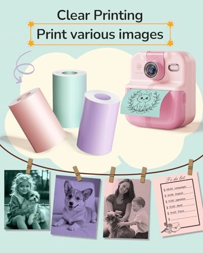 Kids Camera Paper Roll Refill - 3 rolls 2.2*236 inches