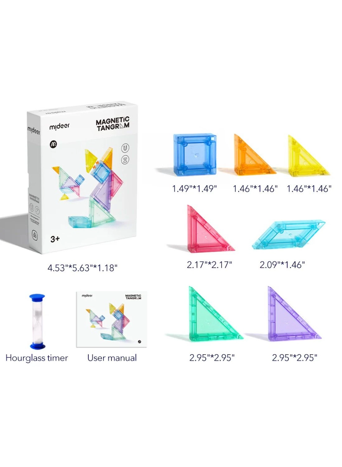 Magnetic Tangram - 3+