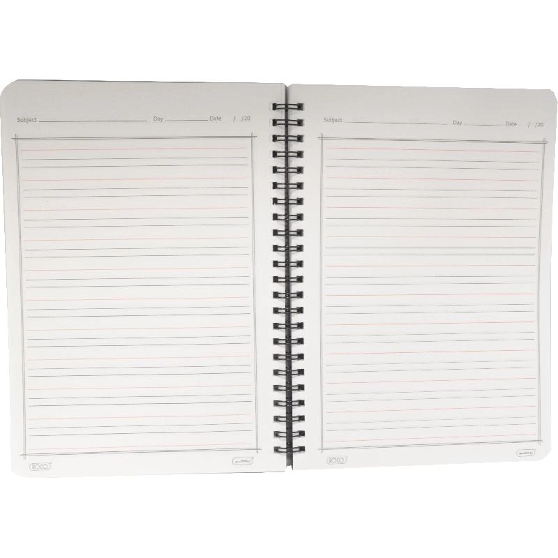 Notebook 19 X 26 cm Spiral - Grid 100 Sheets