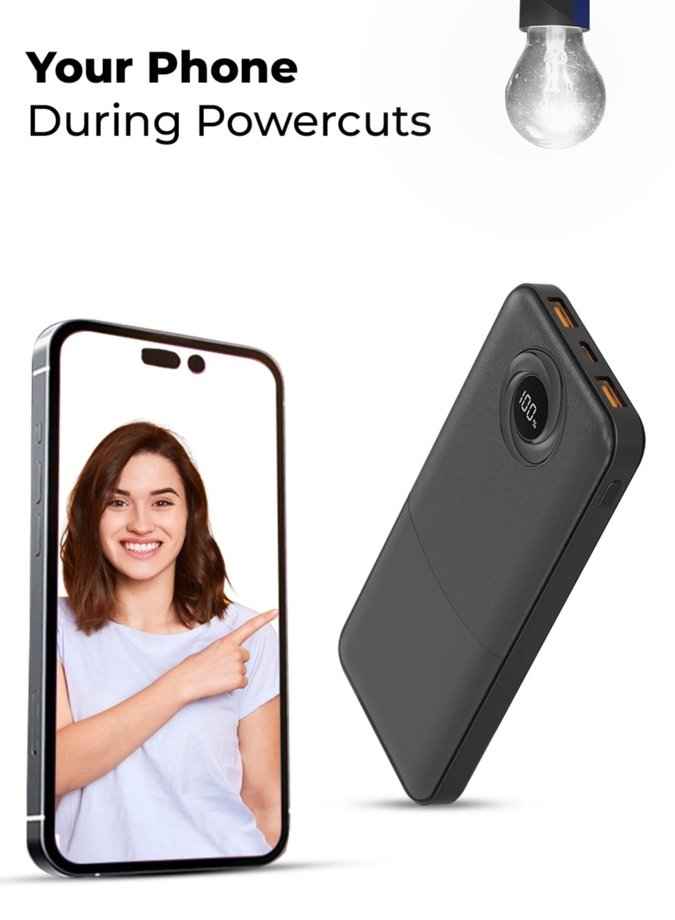 GP10B - 10000mAh 22.5W 2 USB-A 1 USB-C