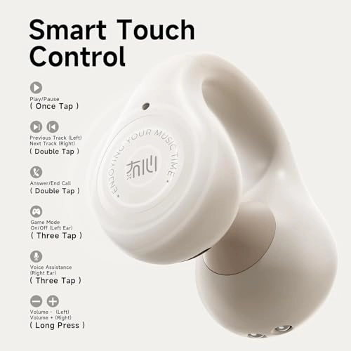 Open Ear Clip Headphones - Wireless Earbud