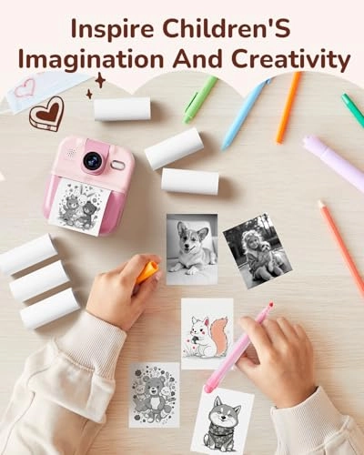 Kids Camera Paper Roll Refill - 6 Rolls 2 Inches