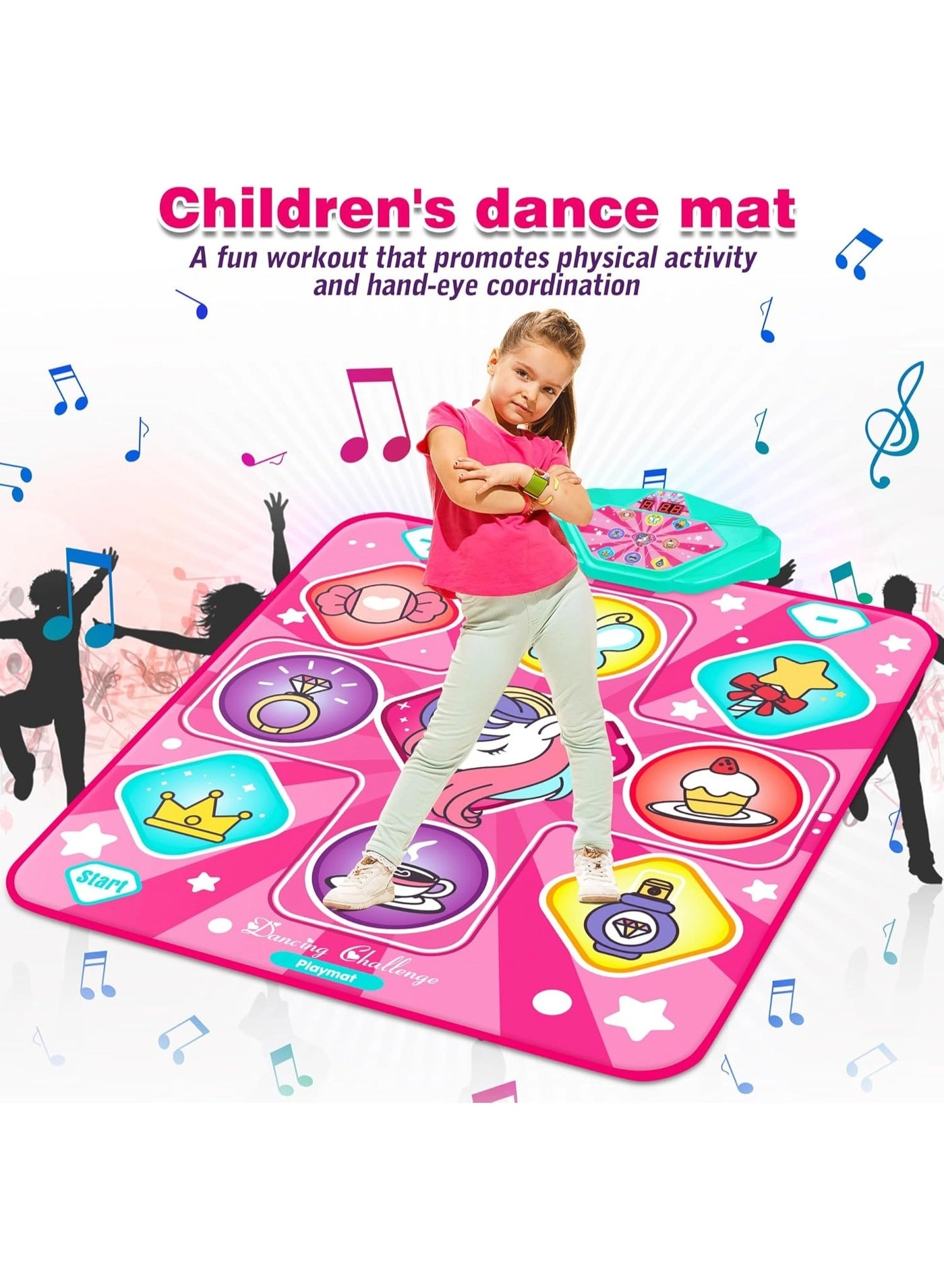 Meetion Unicorn Dance Mat - 3-12 Years Old