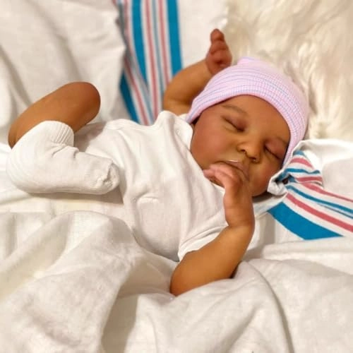 Reborn Baby Doll - 18 Inch Silicone Black Boy Ages 3+