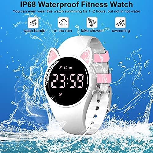 Fitness Tracker Watch - IP68 Waterproof Pedometer