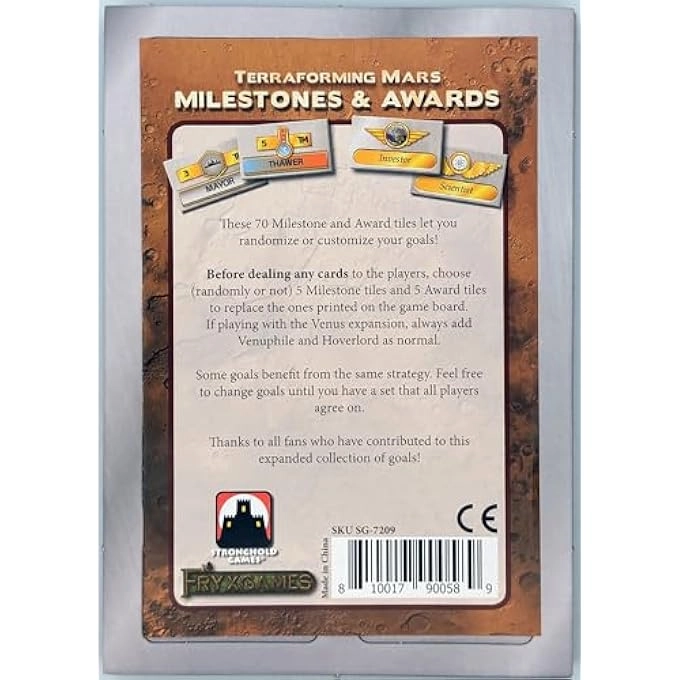 Terraforming Mars: Milestones & Awards