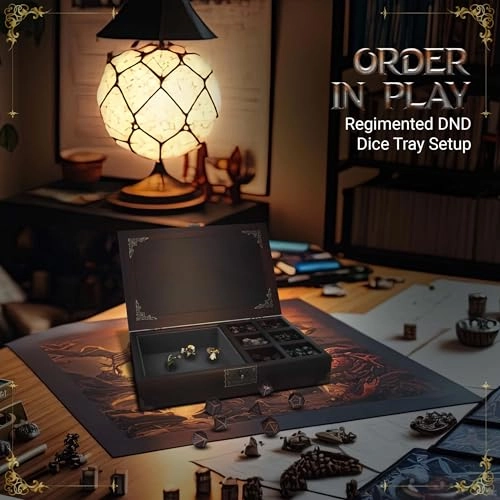 DT-5 - Dice tray 2 in 1 Black Wood