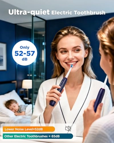 Y05U - 8 Toothbrush Heads 90 Days Battery Life 5 Brushing Modes