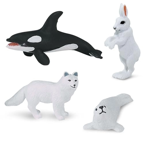 Harp Seal + Husky + Caribou + Arctic Rabbit + Killer Whale + Walrus + Arctic Fox + Beluga Whale + Igloo + Polar Bear - Arctic - 10 pcs