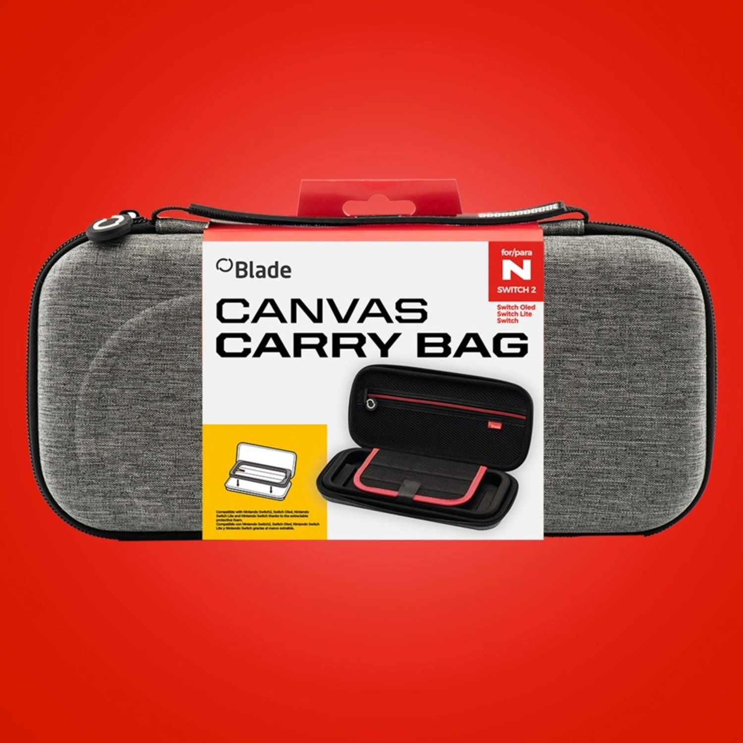 Canvas Carry Bag for Nintendo Switch 2 - Grey