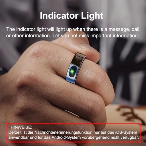 Smart Ring - Heart rate monitor Blood oxygen saturation Sleep Monitoring