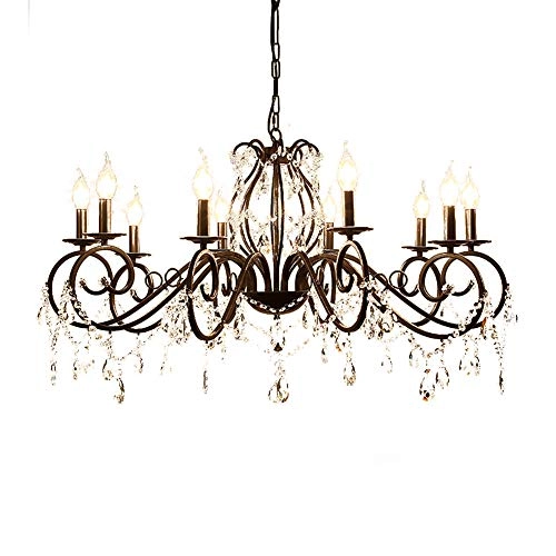 Vintage Candle Lights - 6 head Black