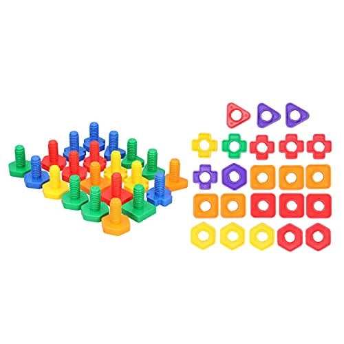 3D Bright Color Building Blocks - Plastic DIY