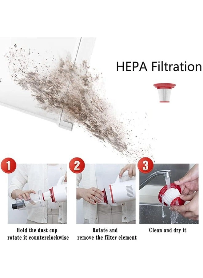 4-in-1 Wireless Handheld Vacuum Cleaner - 2000mAh