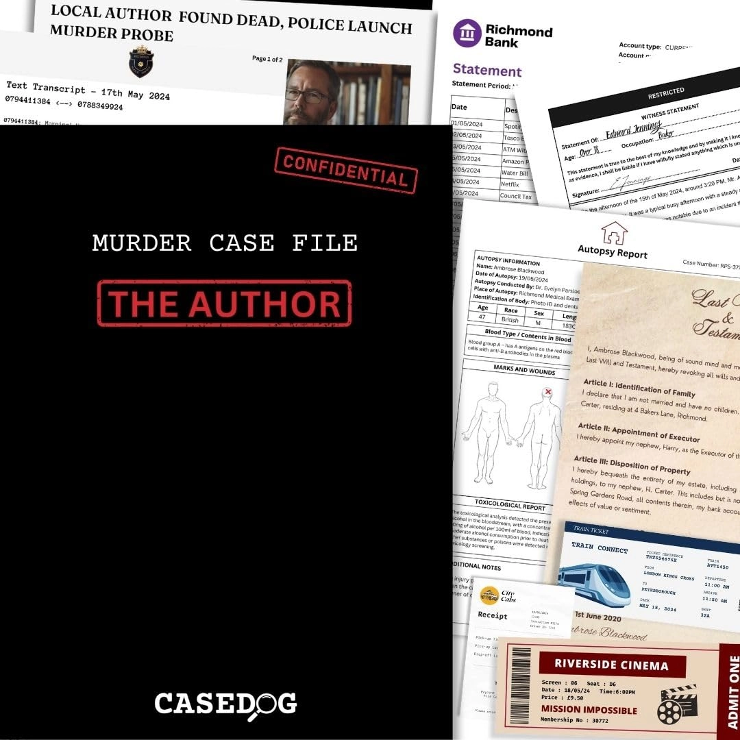 CaseDog Murder Mystery Case File Puzzle (1)