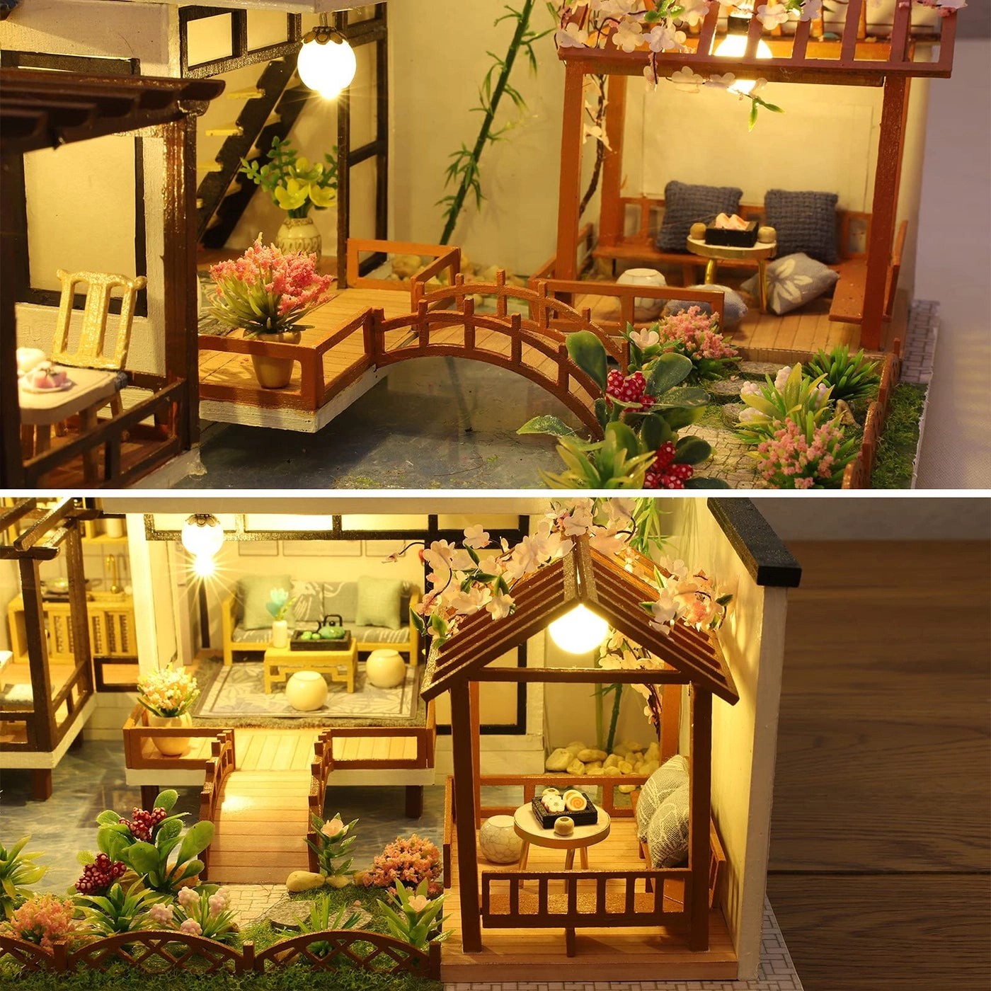 DIY Miniature Dollhouse Kit - Tiny House 1:24