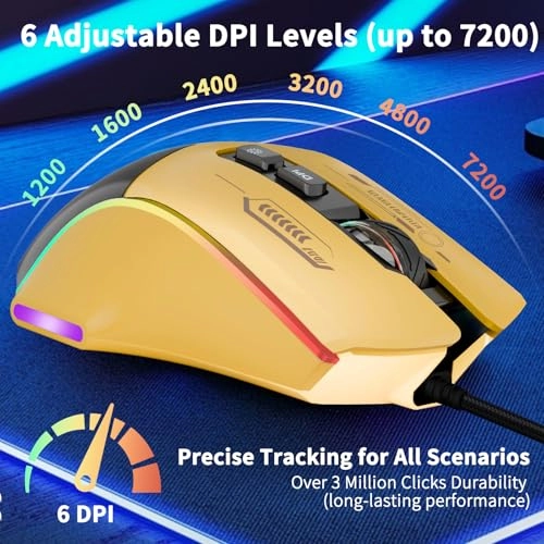 7-Button Corded Mouse - USB