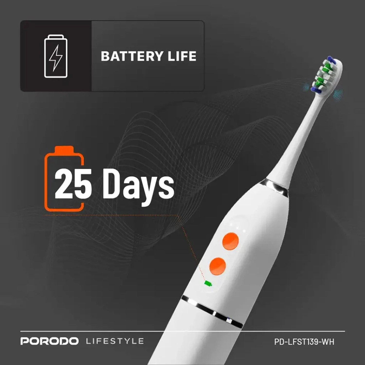 Lifestyle Water Floss & Sonic Electric Toothbrush - 100mL 25 Days Battery Life IPX7