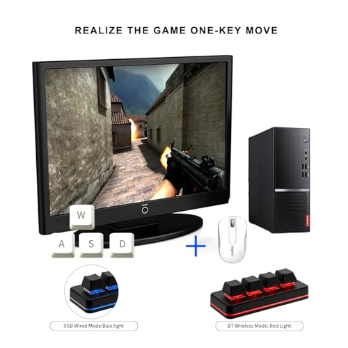 4 Key Mini Keypad - USB-C Bluetooth Black