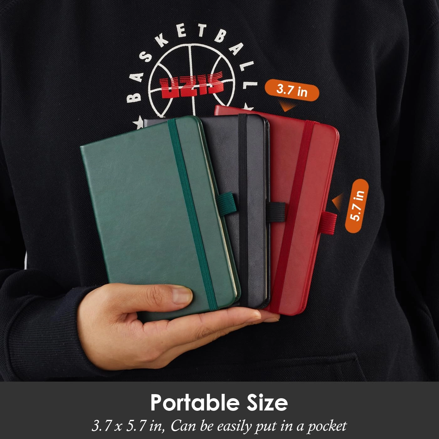 Small Notebook Journal - 68 Sheets 3 Pack Ruled