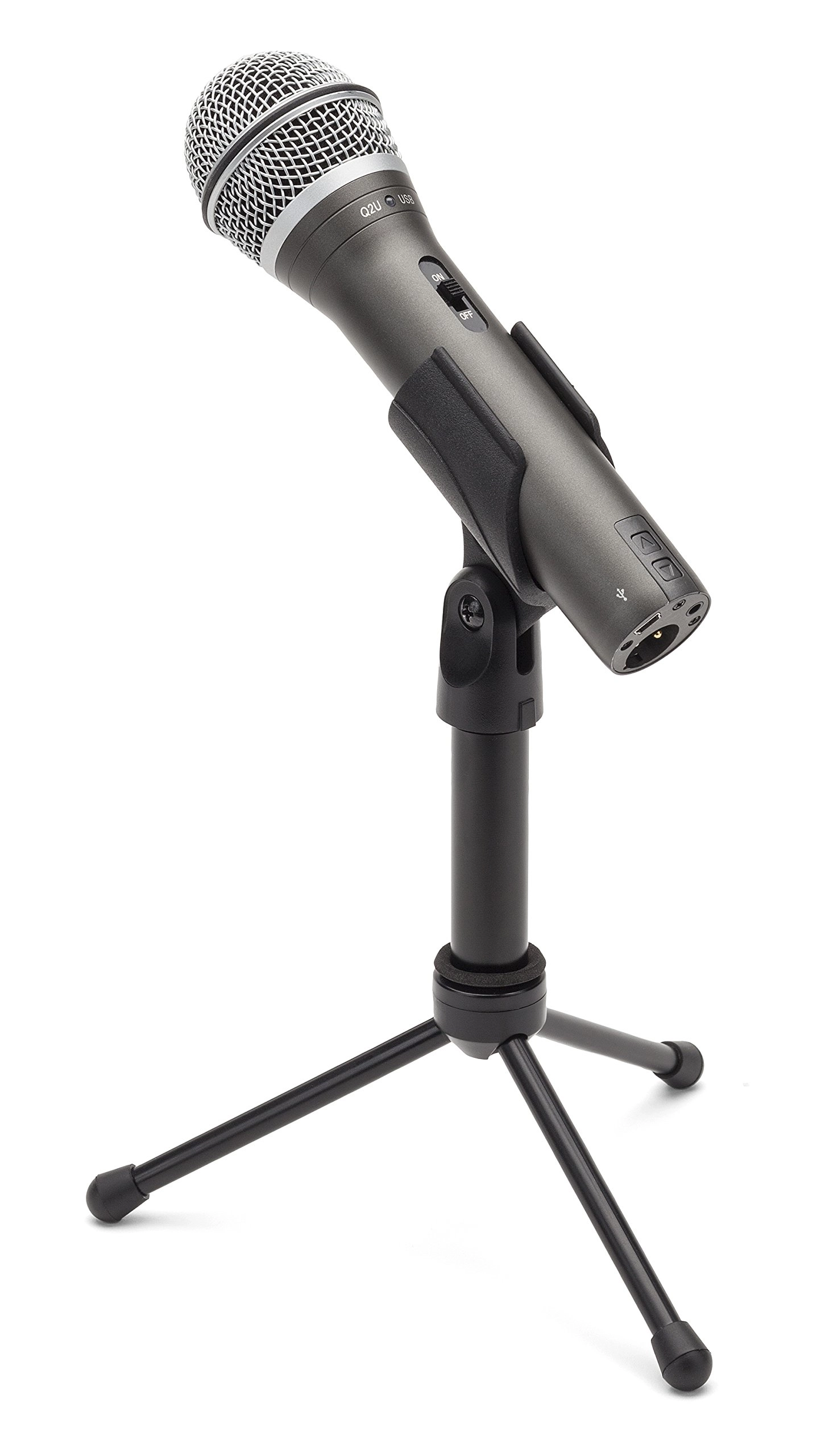 Q2U USB+XLR Microphone + ASVS4B + USB 2.0 A Male to A Female Extension Cable + Cleaning Cloth
