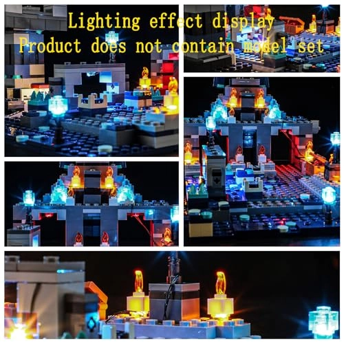 LED Light Kit for LEGO The Deep Dark Battle 21246