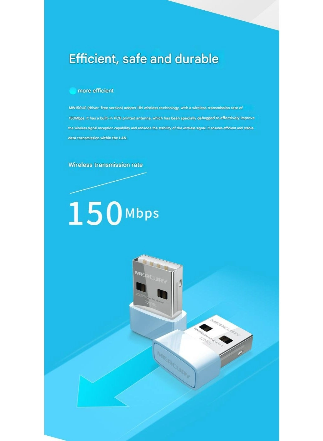 AX300 - 2.4GHz 5GHz USB WiFi 6
