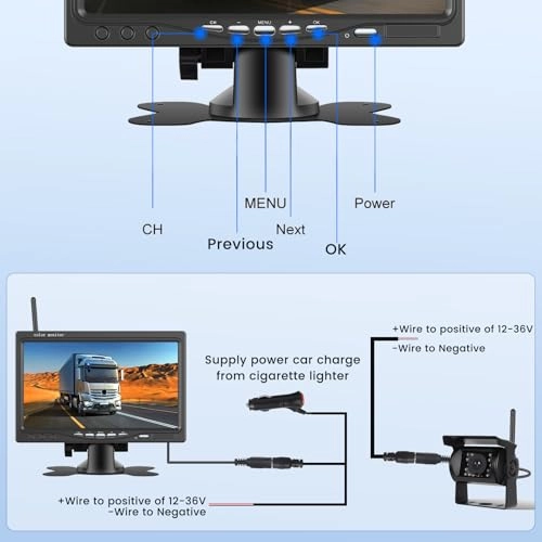 Wireless Digital Reversing Camera Kit - Night vision Wireless 1080P