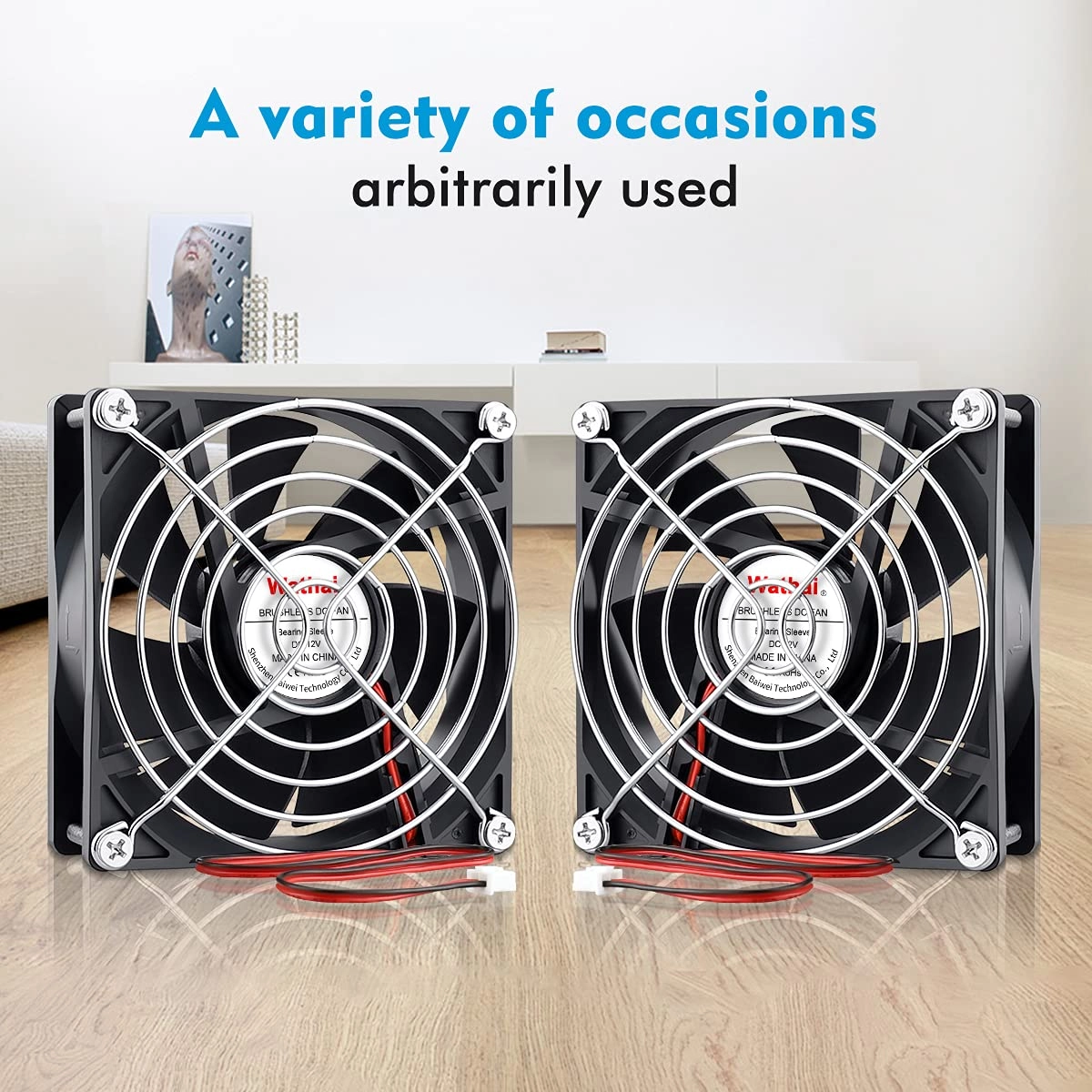 Brushless Exhaust Fan - 2 PCS 92mm