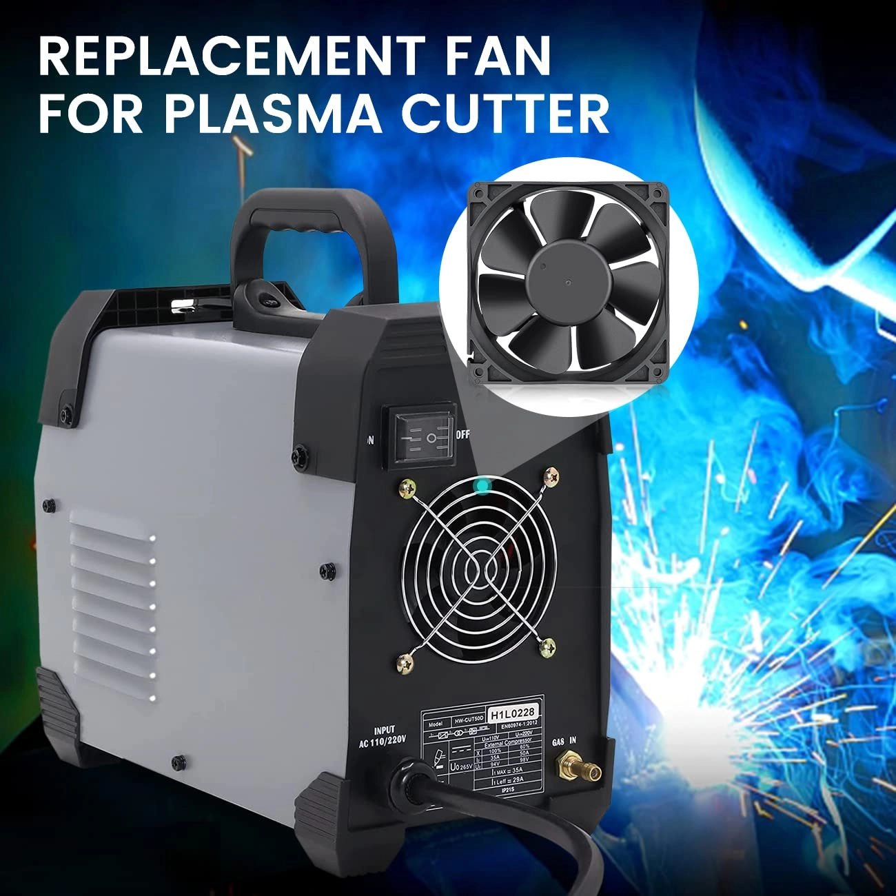 Brushless DC Industrial Cooling Case Fan - 120mm