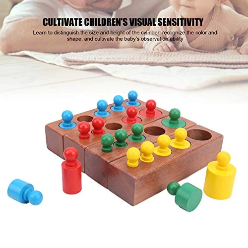 Knobbed Cylinders Blocks - 36 months+ 24 pieces