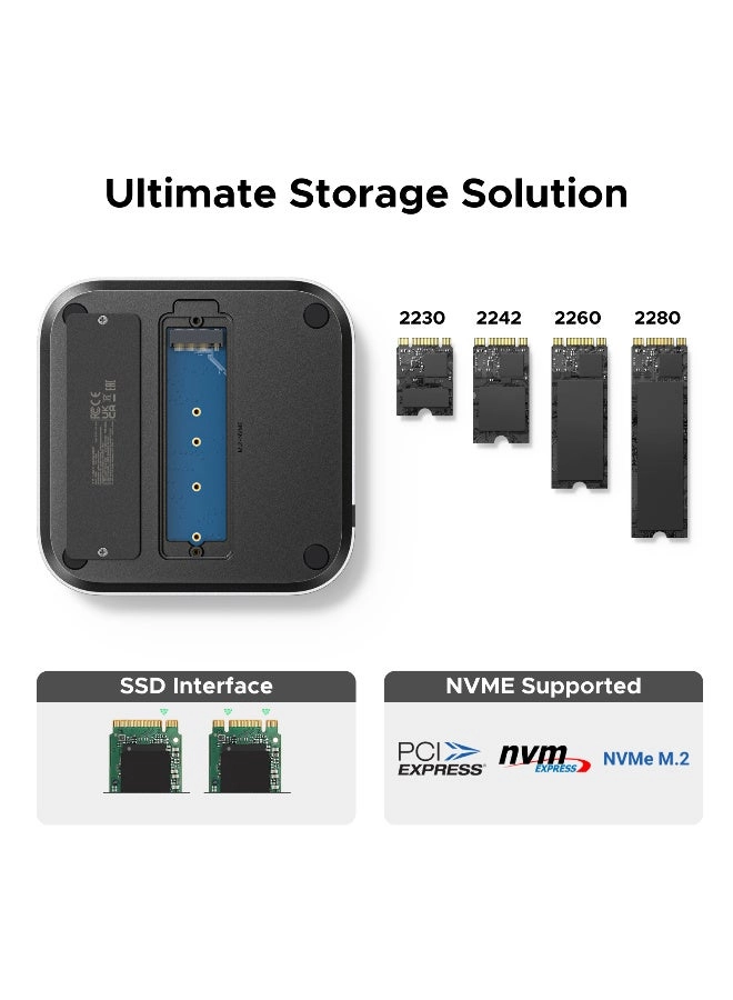 Docking Station CM841/65487 - M.2 NVMe SSD Enclosure 10Gbps USB-C