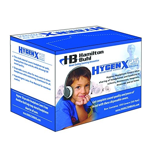 HygenX Disposable Headphone Covers - On-Ear Pack of 50